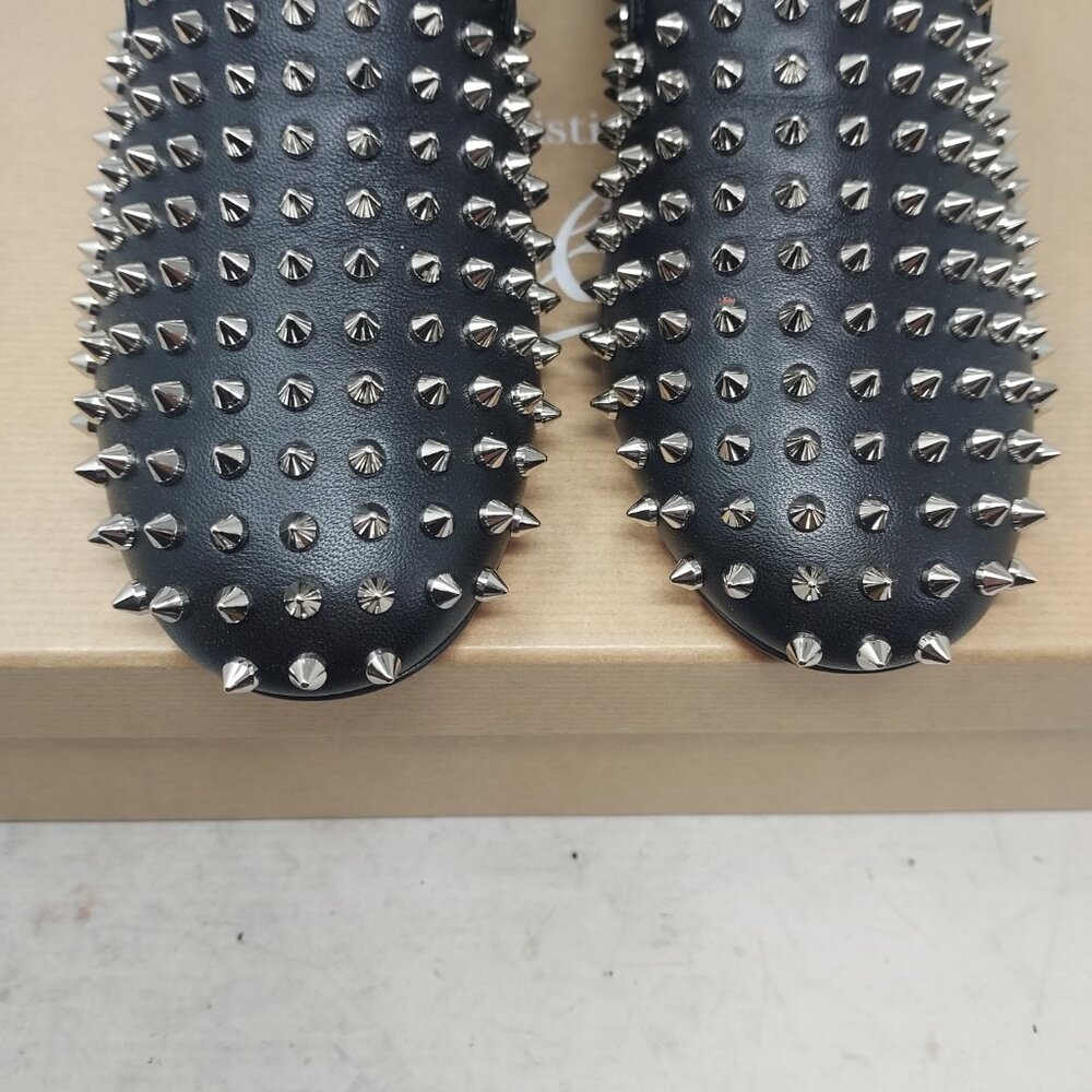 CHRISTIAN LOUBOUTIN WOMENS Black Spikeasy Stud Spike Leather Pump - Picture 7 of 12